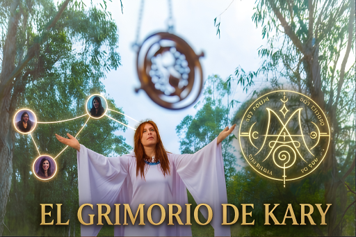 Karina invocando a brujas y brujos en todo el mundo