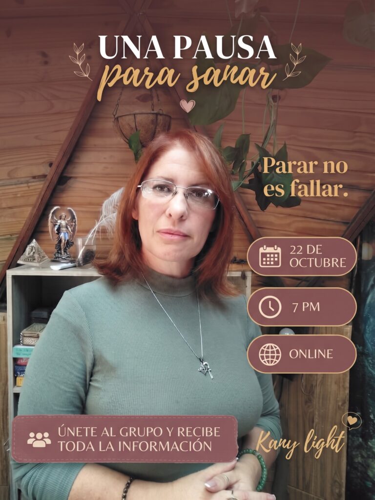 Cuarto encuentro de Una Pausa Para Sanar.  Tema: Parar no es fallar